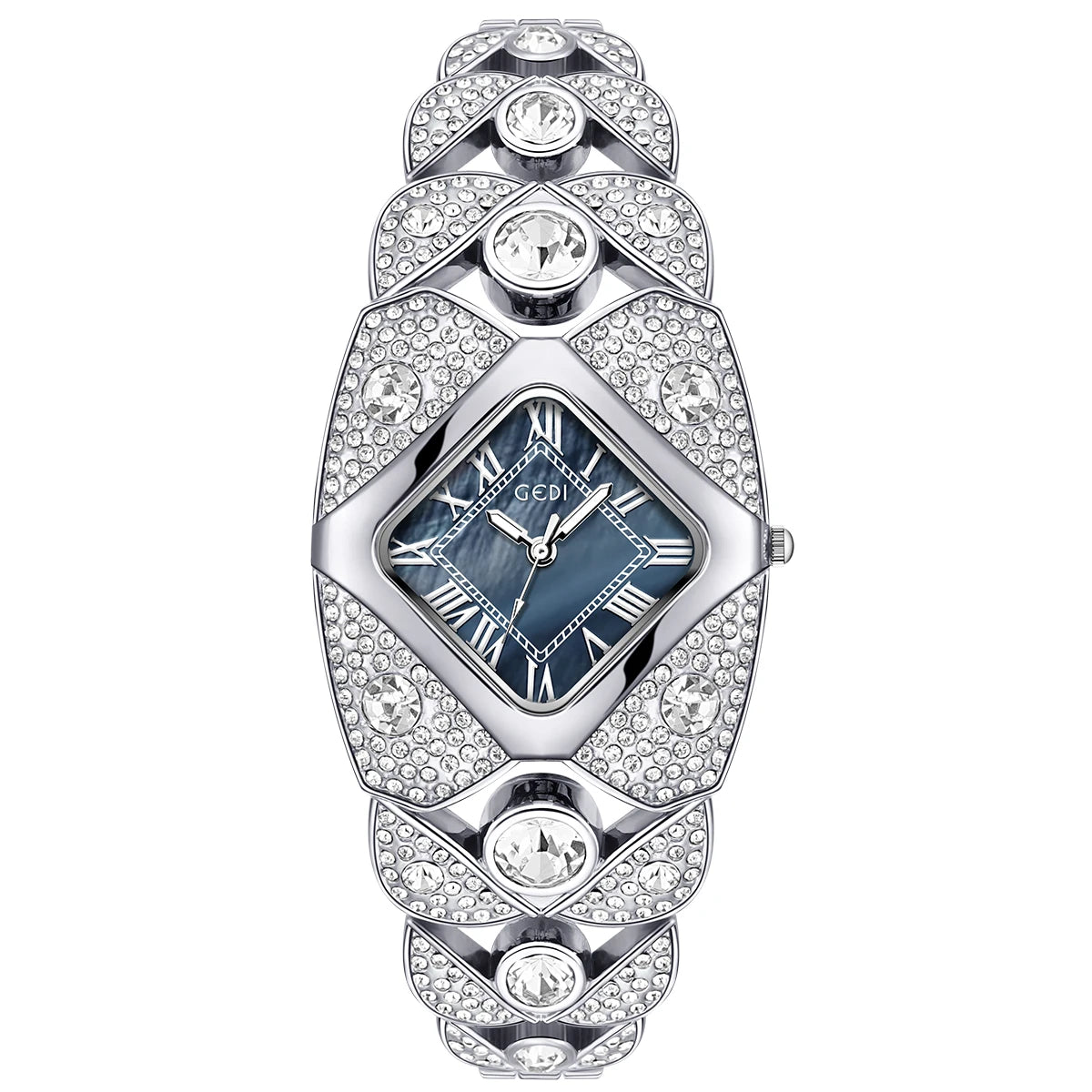 NEW 4 Colors Women Watch Light Luxury Brand Diamond Inlaid Bracelet Watches Waterproof Ladies Fashion Quartz Clock Wristwatch Gift for Girlfriend Mistress Wife Ladies Luxury Jewelry Supplies