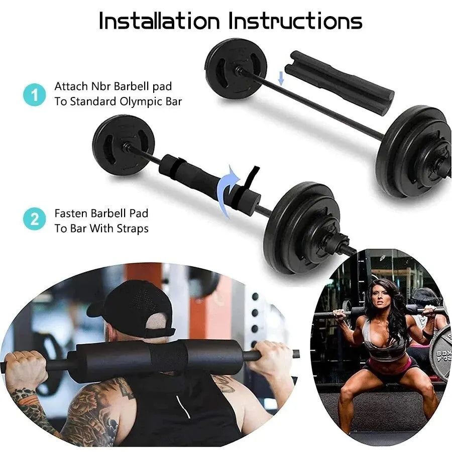 7pcs Fitness Protective Gear Set Gym Accessories Barbell Shoulder Pad Foot Training Guards Gym Weights Workout Fitness Supports