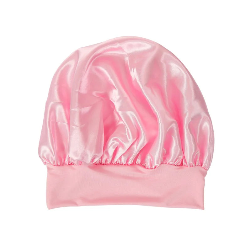 Silky Satin Lined Bonnet Sleep Cap Stay On All Night Hair Wrap Cover Slouchy Beanie For Curly Hair Protection For Women And Men
