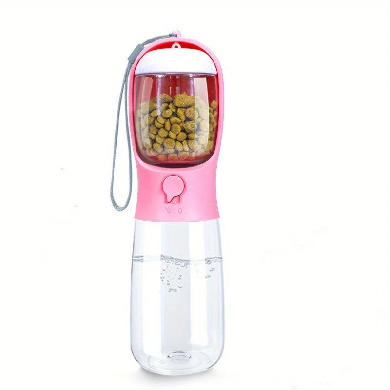 NEW Arrivals Dog Cat Water Bottle, Portable Pet Water Bottle with Food Container, Outdoor Hiking Running Travel Water Dispenser, Leak Proof Water Bottles for Dogs Cats Pets Supplies