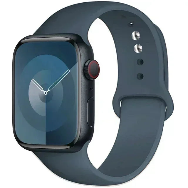 Original Silicone Strap For Apple Watch Band 44mm 38-40 42-46 41-45 46MM 49 mm Bracelet Watch Serie Accessories 10 9 7 4 5 6 8 SE Ultra 2 3 Electronics Supplies