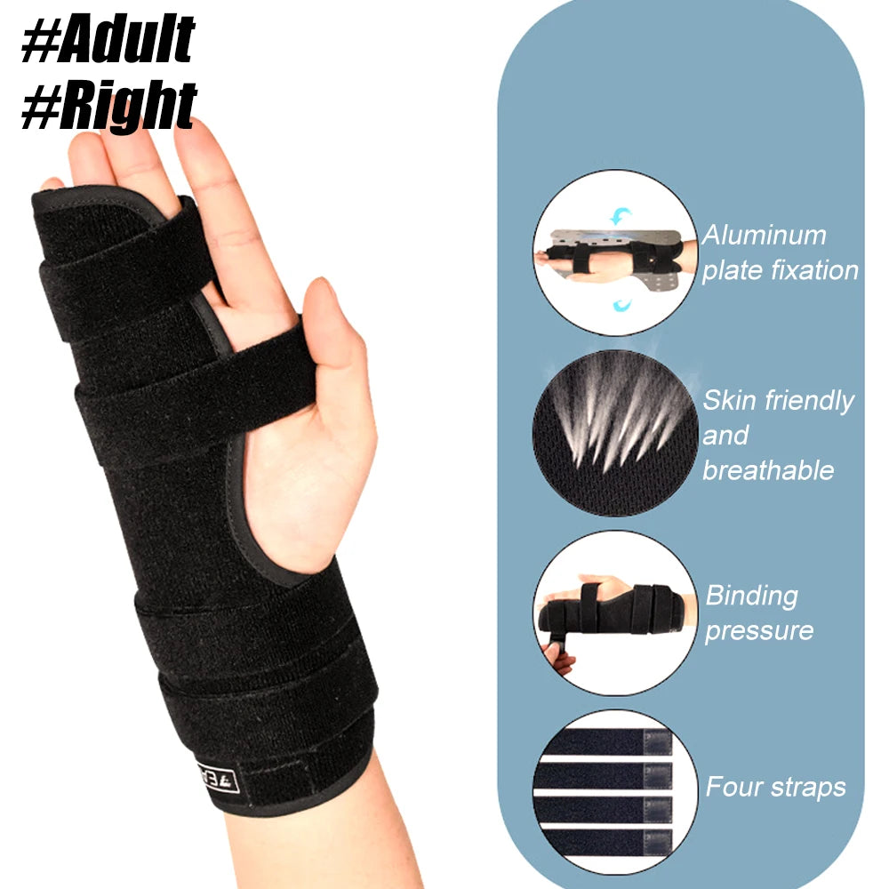 Adults and Kids Boxer Finger Splint Aluminum Hand Brace, Pinky Finger Splint for Little Finger Cast, Finger Immobilizer Straightener Corrector, Splint Support