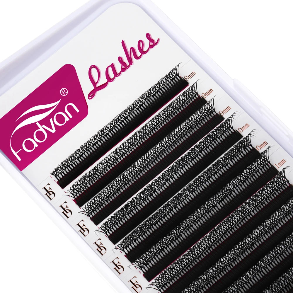 8D W Lashes Double Layer 4D W Shape Lash Extensions 8-15mm Natural Soft Volume Fan Lashes 0.07-C/D 8D Premade Volume Fan Lashes