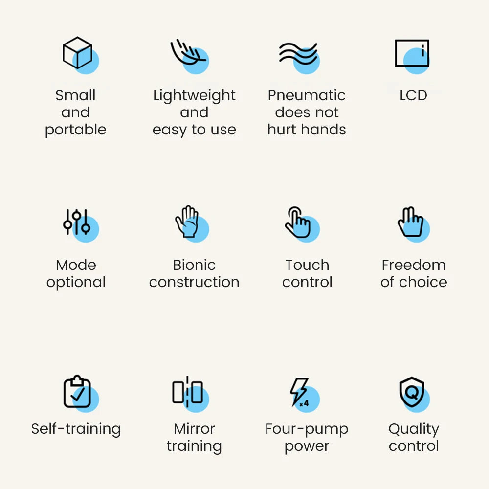 NEW Arrivals Robotic Hand Training Rehabilitation System Robot Gloves Set for Stroke Hemiplegia Finger Paralysis Rehabilitation Trainer Exercise Rehab Exerciser Body Care Supplies Devices Health Care Products