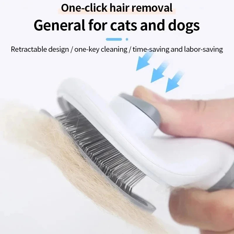 NEW Arrivals Pet Dog Brush Cat Comb Self Cleaning Pet Hair Remover Brush For Dogs Cats Grooming Tools Pets Dermating Comb Dogs Accessories