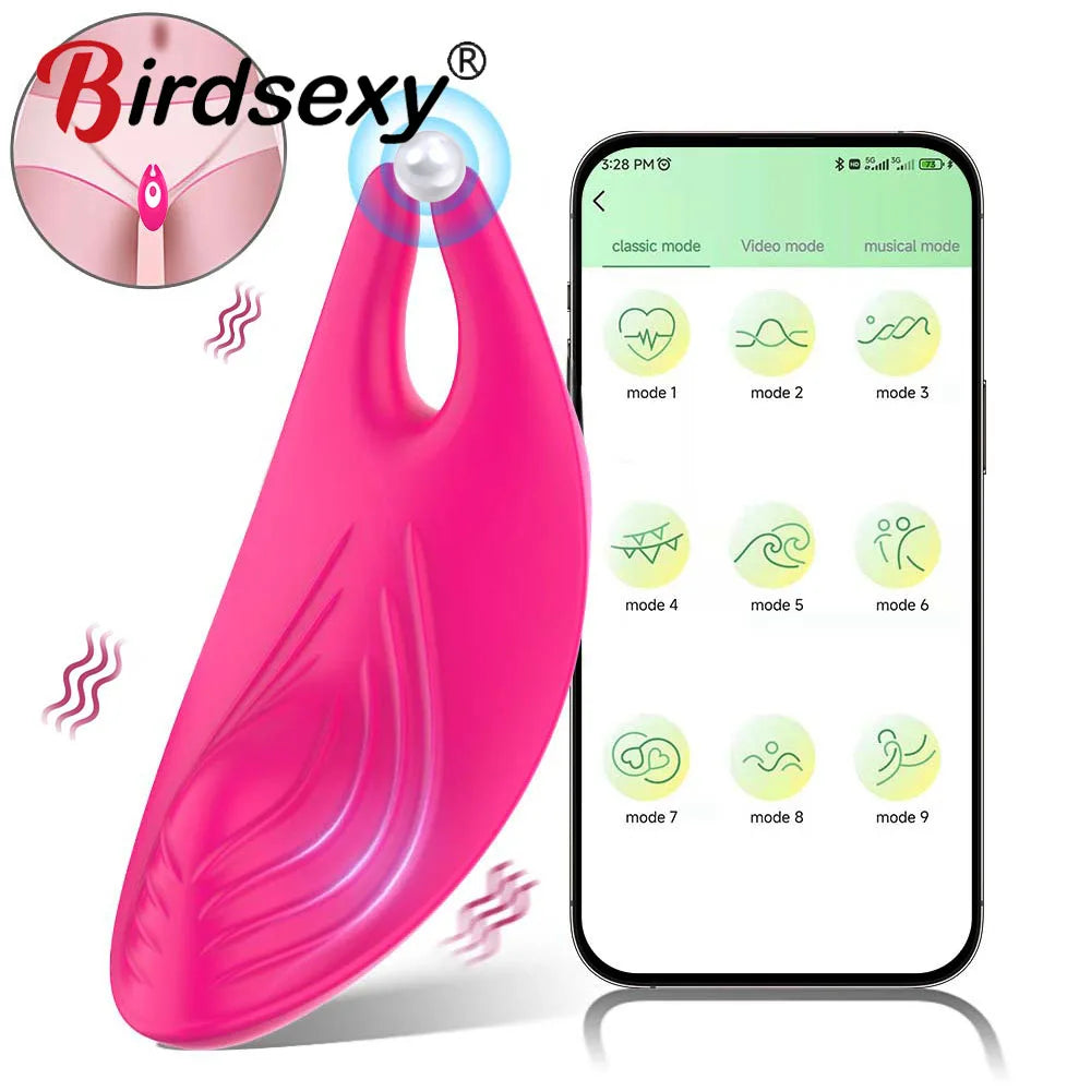 NEW Arrivals APP Wearable Vibrator for Women Bluetooth Control Egg Clit Stimulator Magnetic Wear Vibrating Female Masturbator Sex Toys Adults