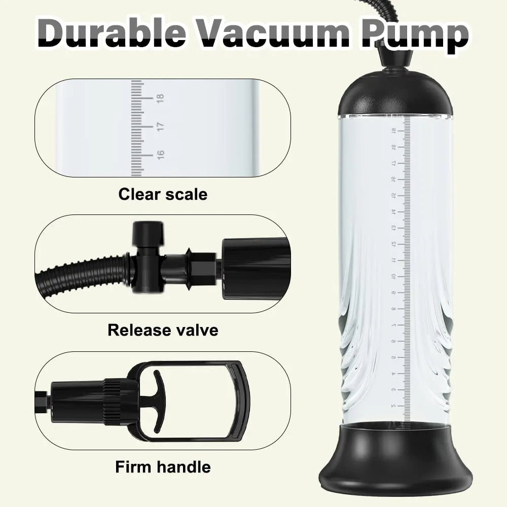 Adult Penis Vacuum Pump Enlargement Extender Pump Air Pressure Device Male masturbator Man Sex Toys for Men Stronger Bigger Erections