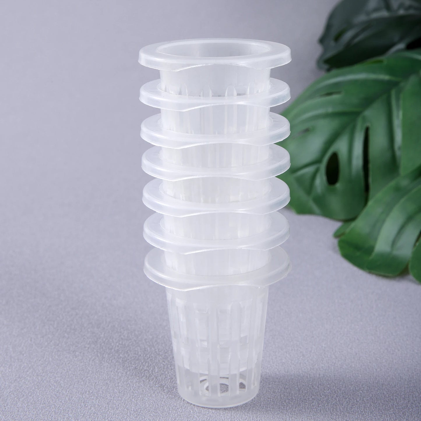 NEW Arrivals 50PCS Set Hydroponic Planting Basket Soilless Cultivation Net Pots Plant Vegetable Growing Nursery Cup Sponge Fixator Container Home Garden Supplies