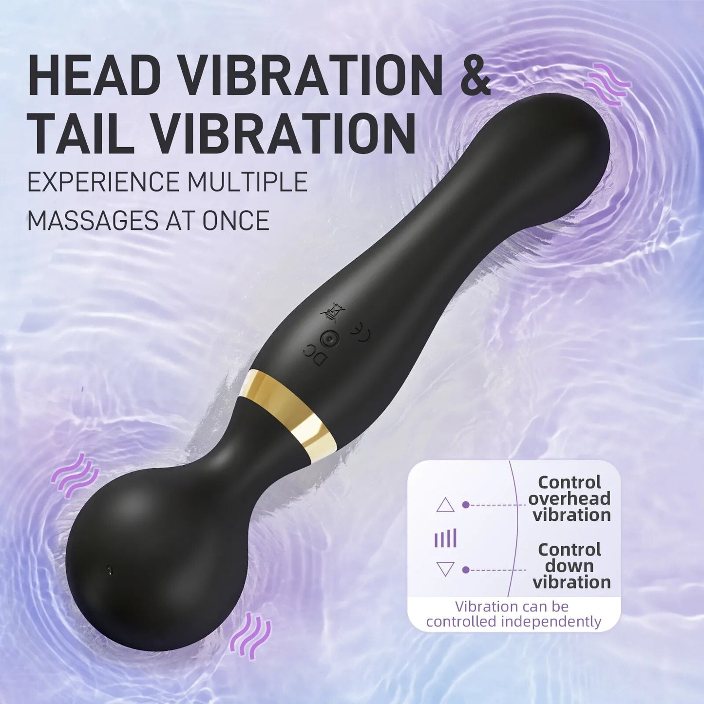 Powerful Dildo Vibrator for Women Double Heads AV Magic Wand Massager Clitoris Stimulator G Spot Female Sex Toy Adults Goods