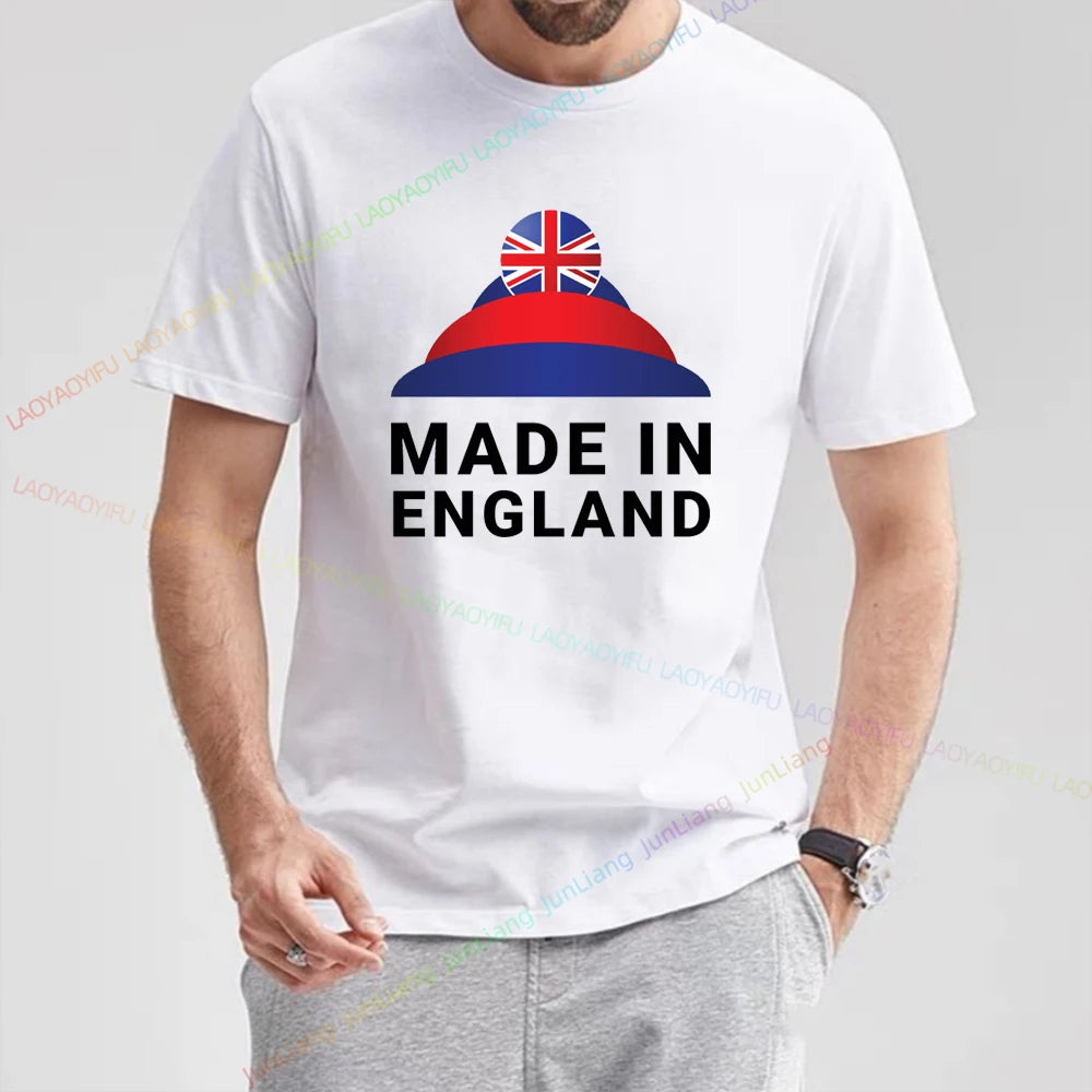 NEW Arrivals S-4XL Summer New Shirt England Flag Badge Unisex Patriotism Graphic T-Shirts Women's T-Shirts Men T-shirt Short Sleeve Tee Women Men Casual Sports Supplies