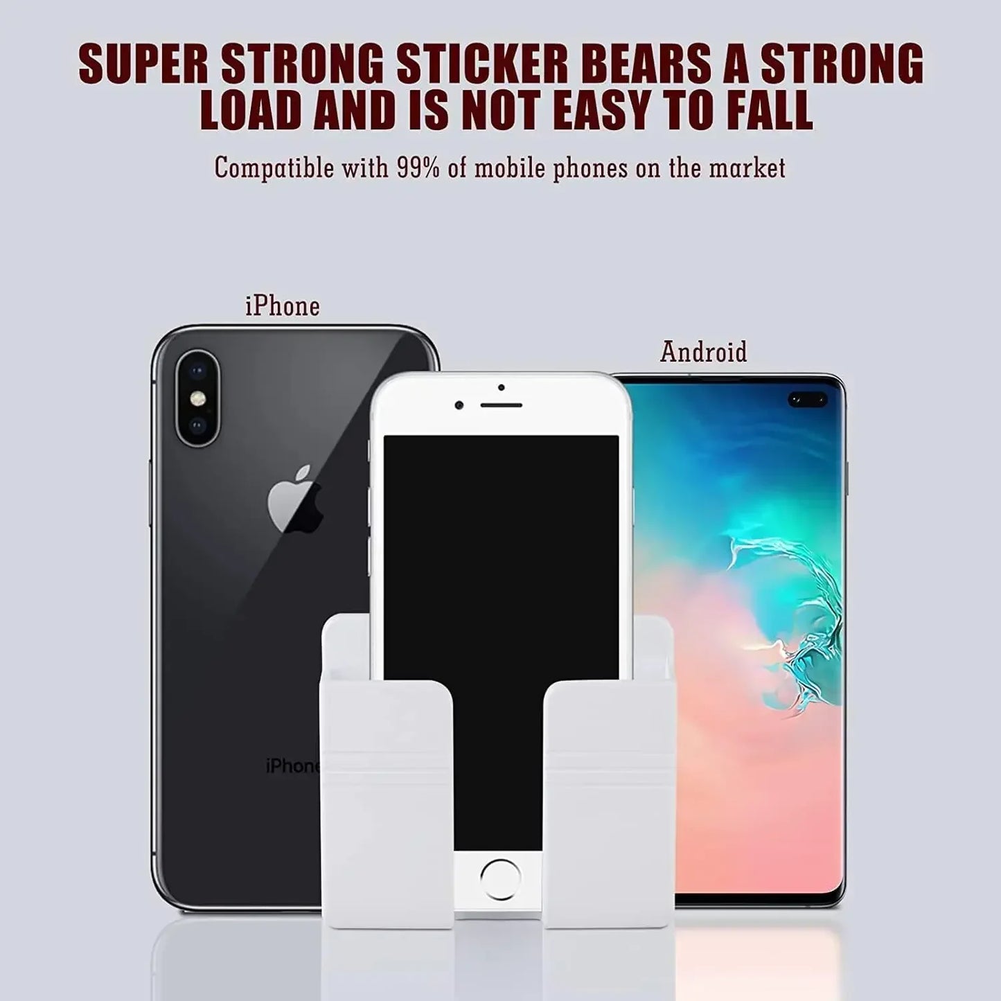 NEW Arrivals 40PCS Set Multifunctional Wall Mount Phone Holder Charging Station Storage Dock Organizer Box Remote Control Shelf Bracket Home Office Mobile Phones Accessories