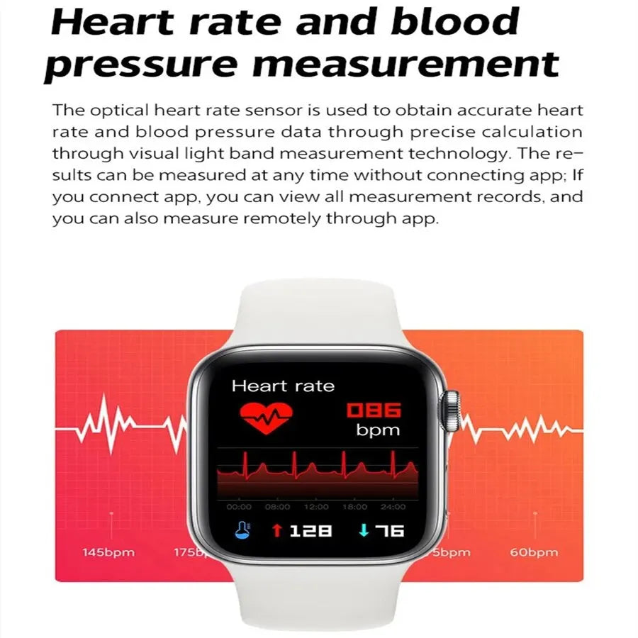 Smart Watch Answer Call Music Player Health Sport Bracelet Fitness Tracker Custom Dial Smartwatch Women Men Gift I8 Pro Max 2024