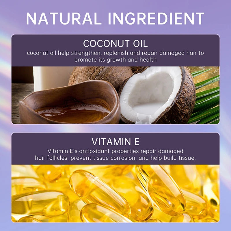Smoothing Hair Conditioner Spray Mask Coconut Oil Frizz Removal After-Shampoo Treatment For Maltreated Hair Mask Leave-In Spray