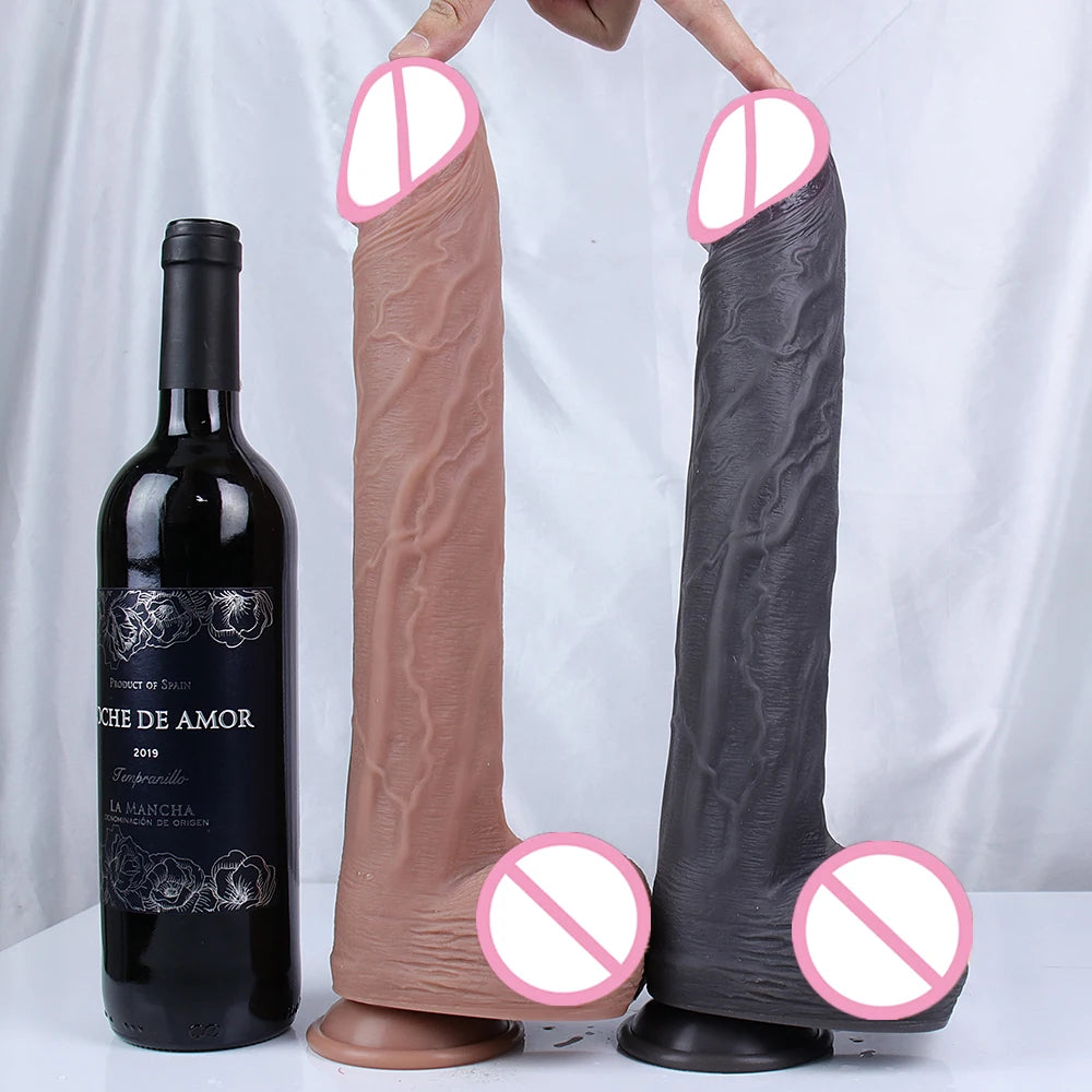 11inch Insertable Length Super Long Dildo Huge Penis Soft Silicone Big Suction Cup Anal Sex Toys For Woman Strapon Monster Dick