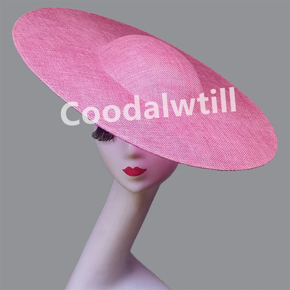 NEW Arrivals 13 Colors Big Fascinator Base 40cm Diameter with Clip Make Wedding Fascinator Hats Women Derby Big Millinery Cap Large Top Hats Ladies Luxury Fashion Apparel Supplies