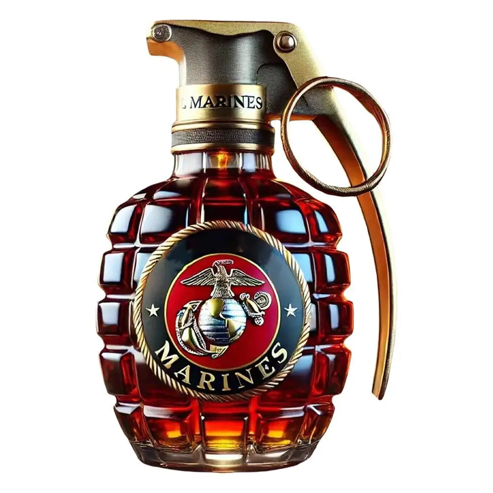 NEW Military Hand Whiskey Bottle Engraved Hand Shape Whiskey Glass For Bar Office Home Decor Wine Cocktail Bottle Statue Decoration