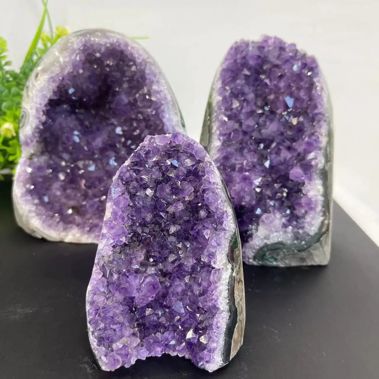 Natural Crystal Cluster Amethyst Stone Geode Raw Quartz Minerals Real Peru Home Decoration Spiritual Chakra Reiki