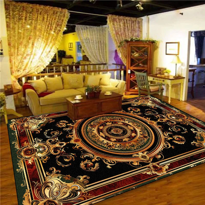 NEW Arrivals 10 Patterns European Light Luxury Carpet Living Room 200x400cm Rug Large Size Decoration Bedroom Persian Carpet Washable Floor Mat Non-Slip Carpet