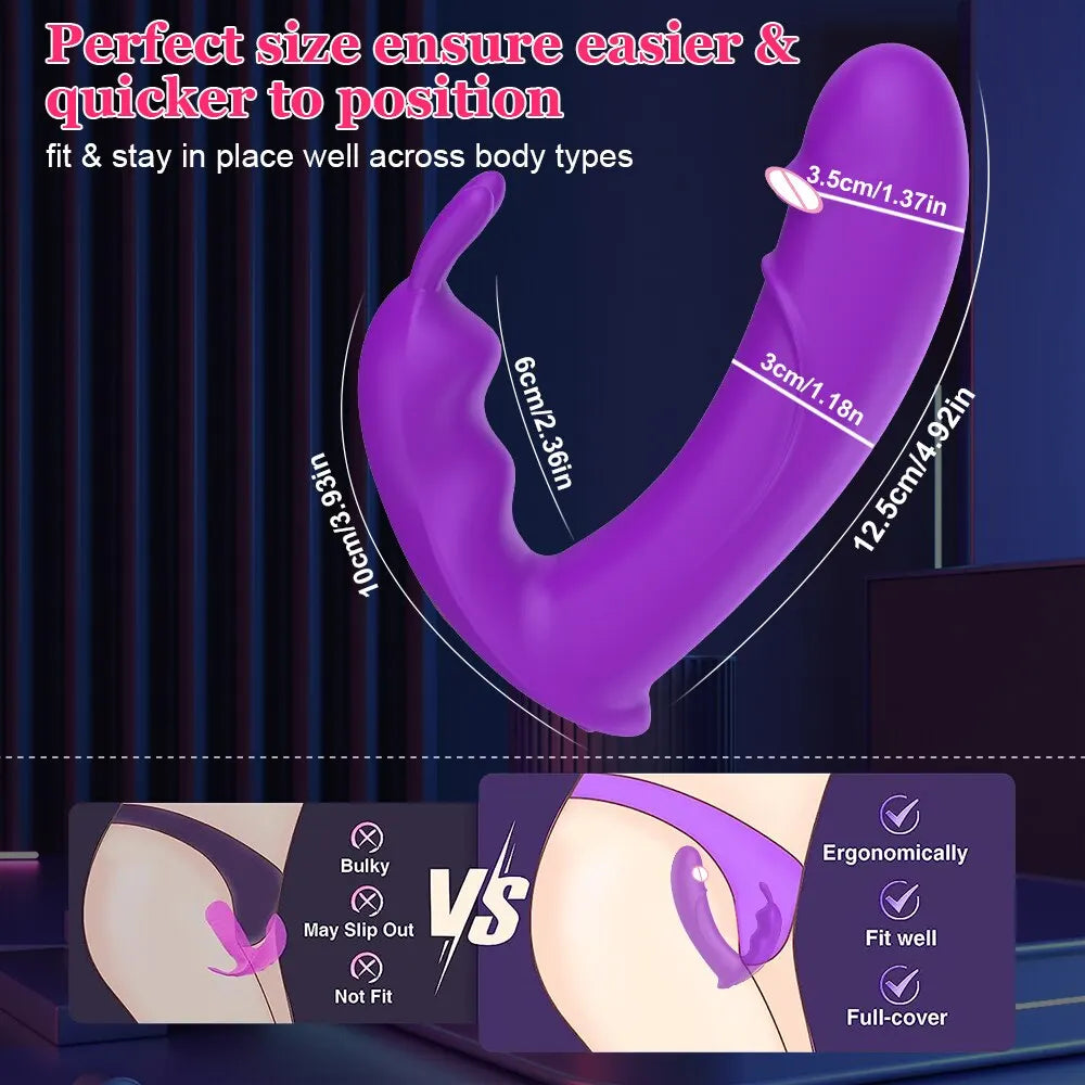 Rabbit Vibrator for Women Wireless Bluetooth Dildo Vibrator Powerful G Spot Clitoris Stimulator Vagina Nipple Massage Sex Toy