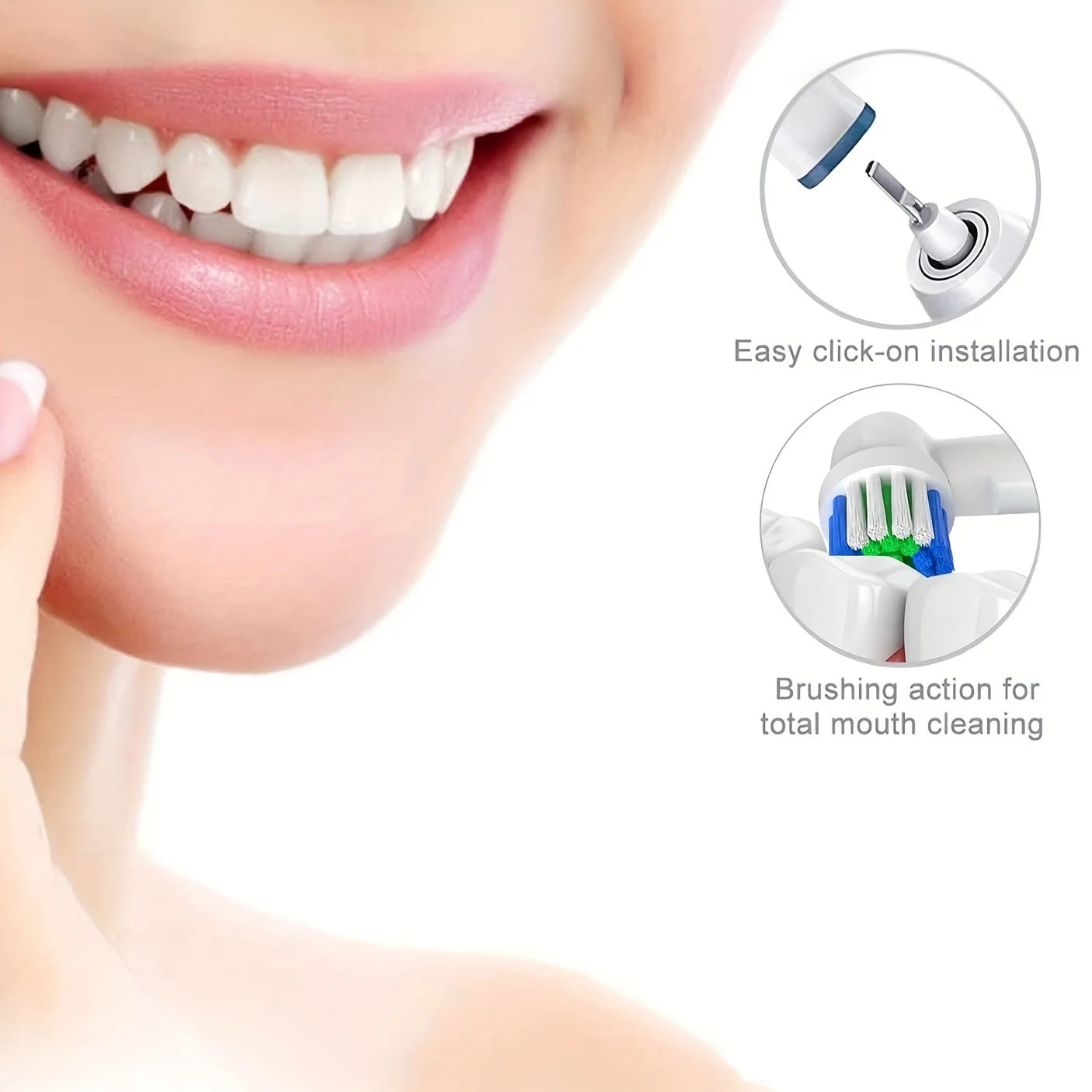 NEW 12//20 PCS Set Replacement Toothbrush Heads Compatible with Oral-B Braun Professional Electric Toothbrush Heads Brush Heads Dental Hygiene Tools