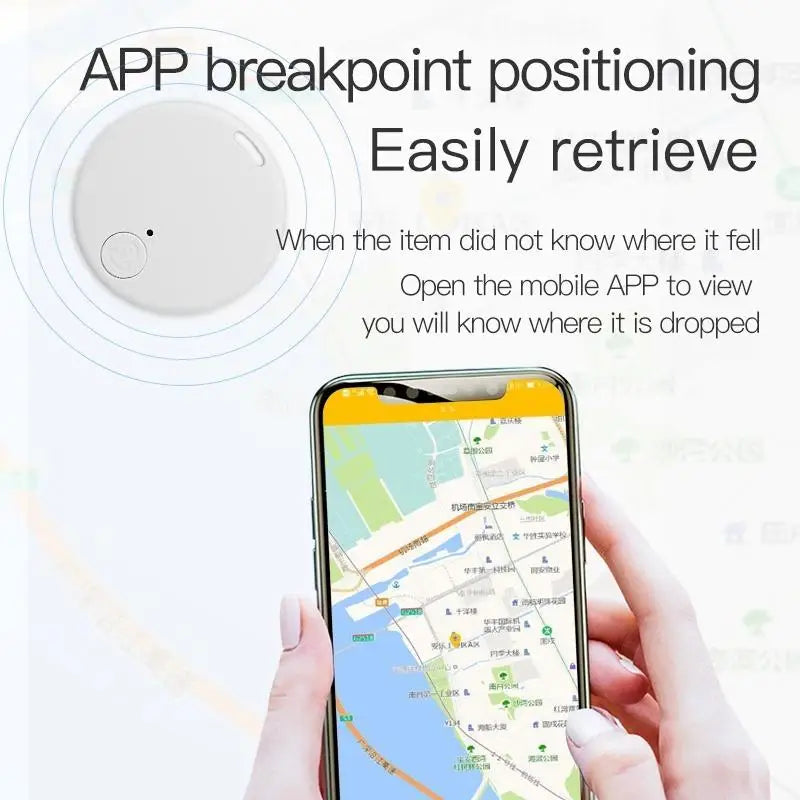 Dogs Cats Pets Mini GPS Locator Anti-Lost Alarm Wallet Keychain Smart Tag Bluetooth-Compatible Tracer Keychain Tracker Key Finder