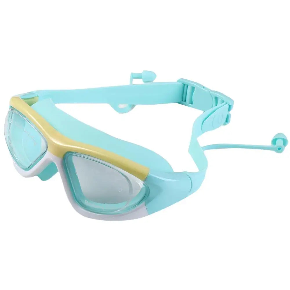 NEW Sports Eyewear Earplug Silicone Anti-Fog UV Protection Waterproof Swimming Glasses Underwater Goggles Swim Goggles Swim Eyewear