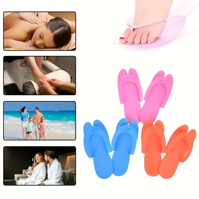 24 Pairs/bag Manicure Foot Slippers, Pedicure Slipper, Flip Flops For Salon Nail Spa Foot Care Tools Manicure Tools