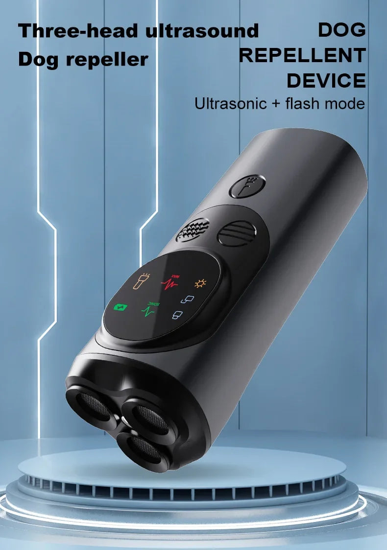 New Arrivals Ultrasonic Bark Catcher with LED Flashlight, Dog Repeller, Anti-Barker, Deterrent Bark Repeller Pets Supplies