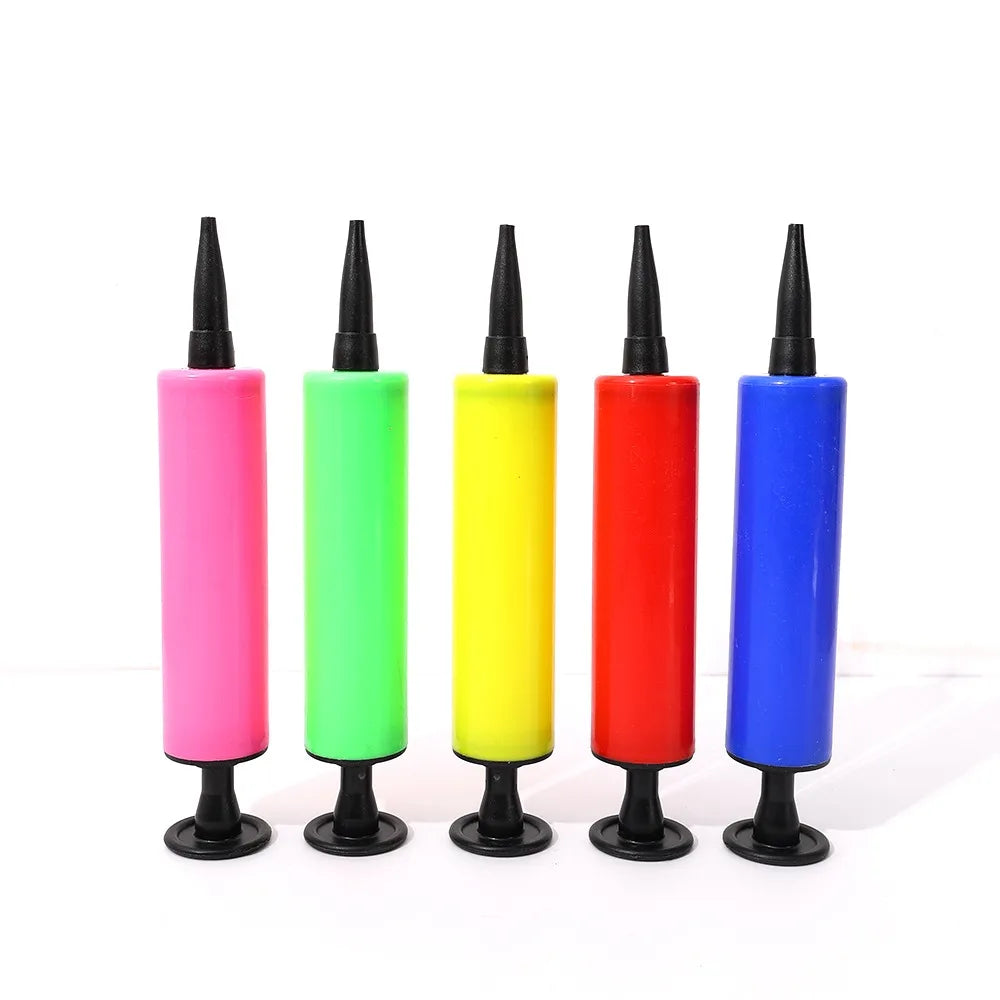 3PCS Manual Balloon Pumps Portable Air Inflator Pump Useful Latex Foil Balloon Inflator Party Decor Supply Balloon Accessories