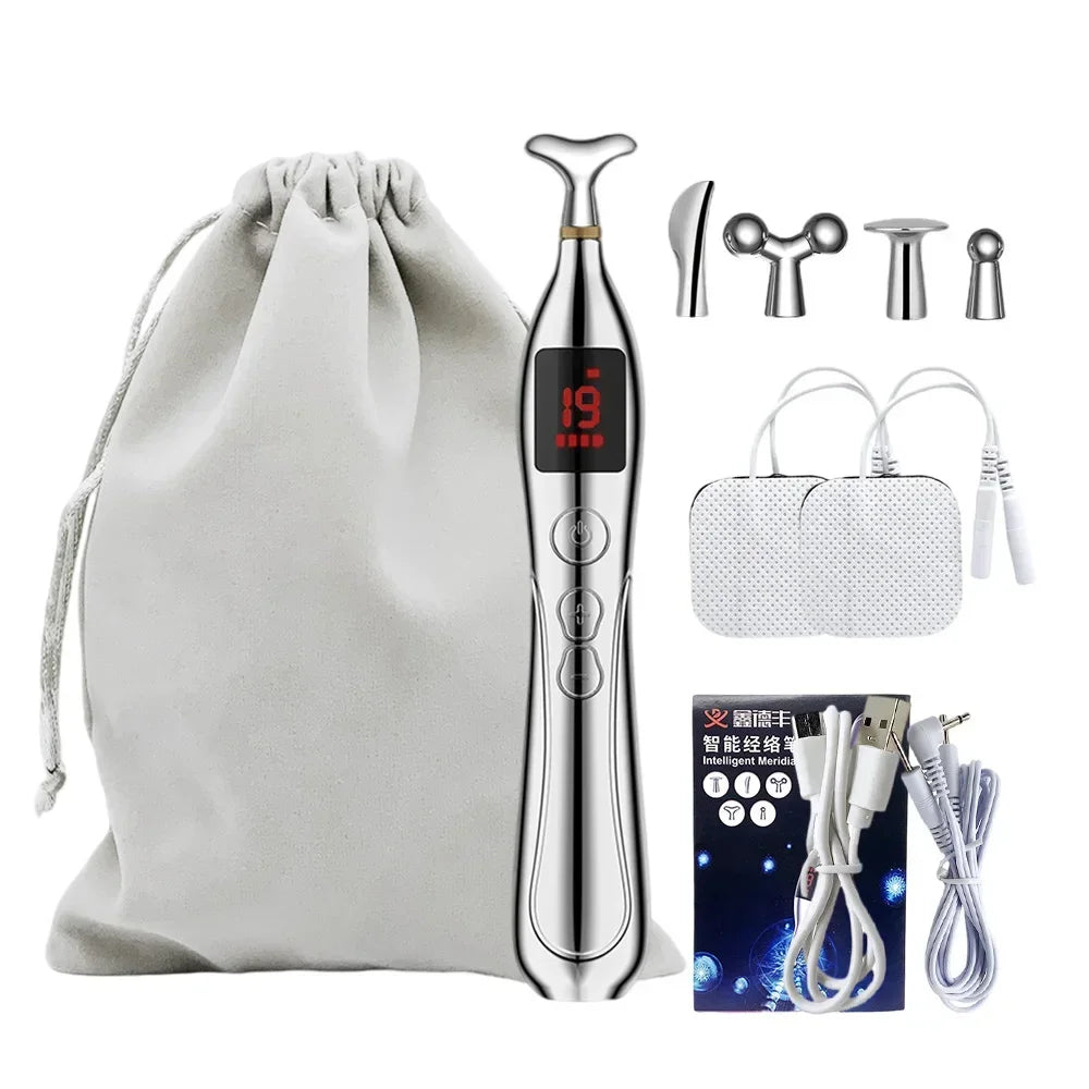 NEW Arrivals Intelligent Electronic Acupuncture Pen Electric Acupuncture Physiotherapy Pulse Massager Muscular Pain Relief Muscle Relax Stimulation Health Care Supplies