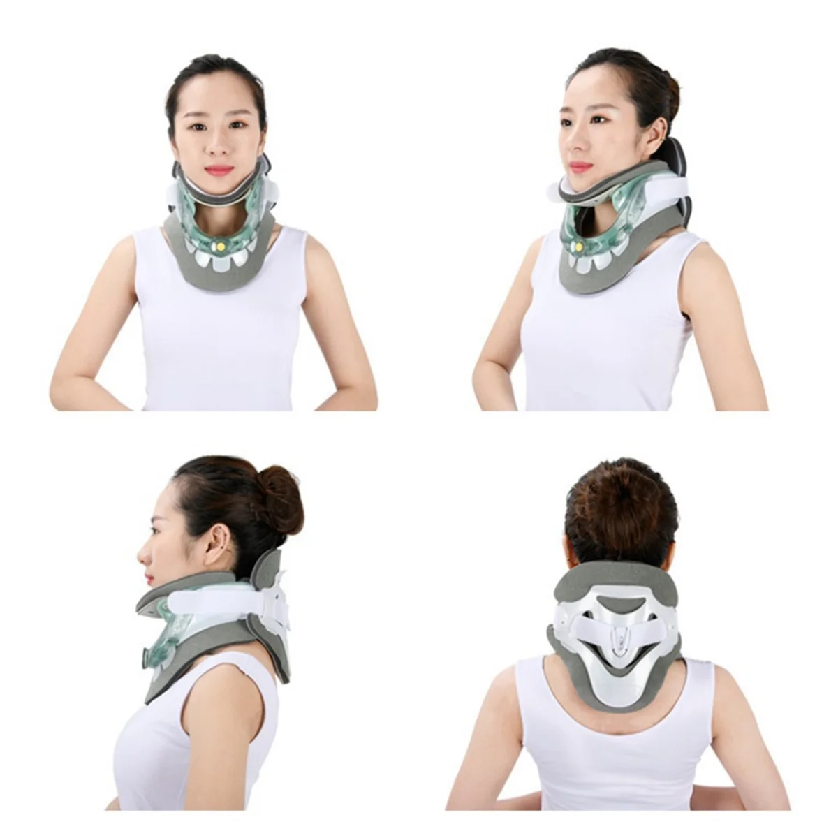 BIG SALE Cervical Traction Device Neck Corrector Cervical Collar Neck Stretch Protector Spine Fixation Support Brace Neck Braces Health Care Accessories
