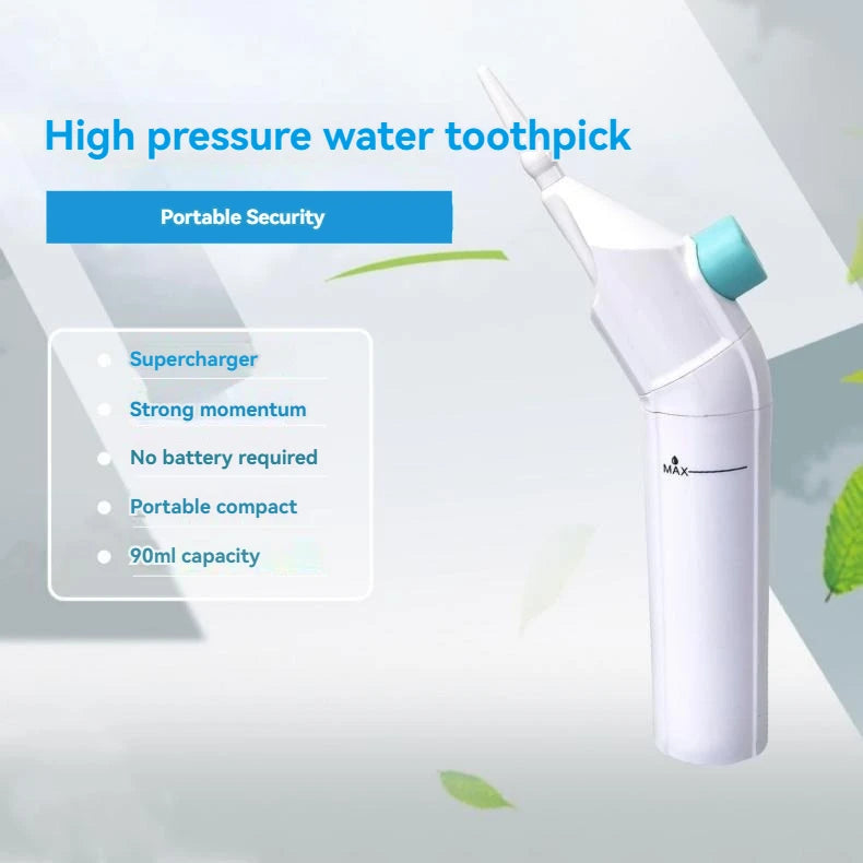 NEW Household High Pressure Oral Irrigator Portable Teeth Clean Water Dental Floss Manual High Pressure Water Toothpick Dental Accessories