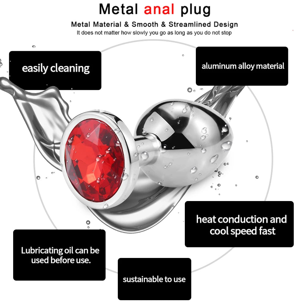 BDSM Sex Kits Bdsm Bondage Adults Sex Toys For Women Men Handcuffs Nipple Clamps Whip Spanking Sex Metal Anal Plug Vibrator Butt
