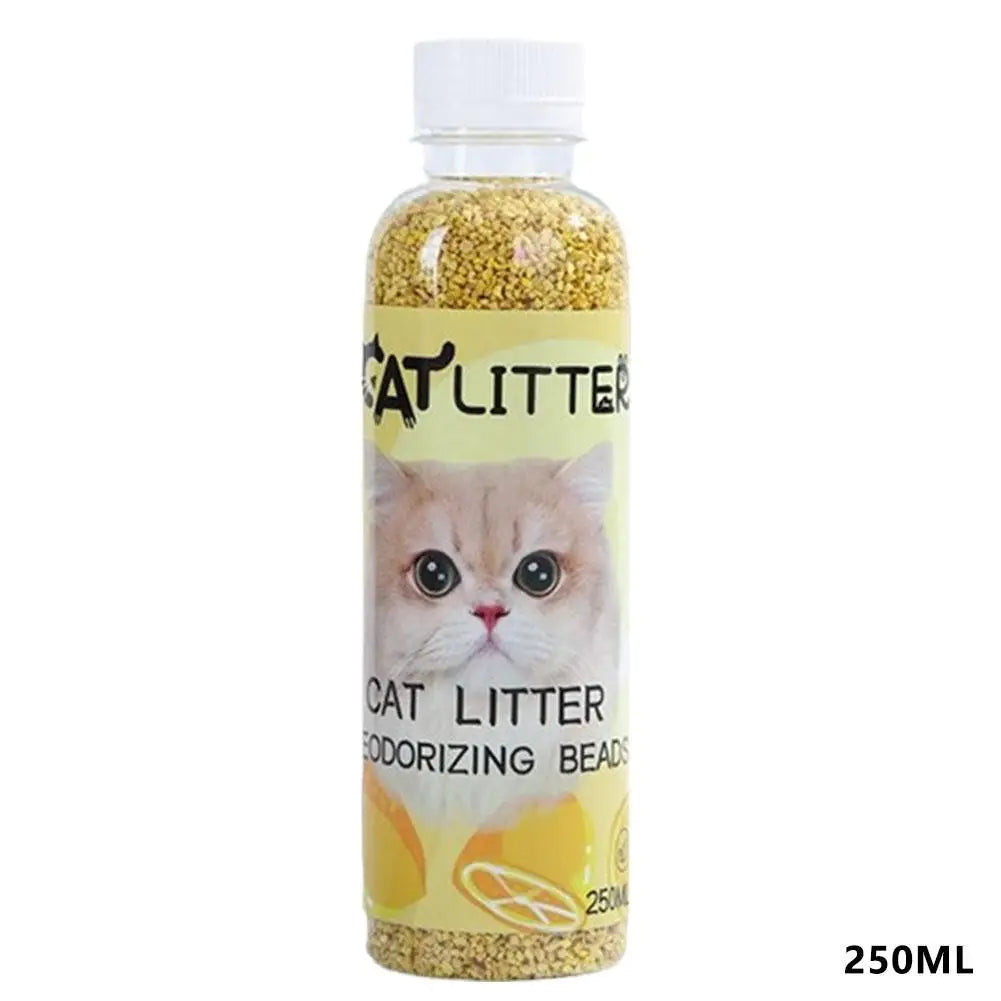 NEW 2PCS Set Cat Litter Deodorant Beads Efficient Deodorization Lasting Freshness Low Dust sanitary Cat Litter Deodorizing Beads Cats Hygiene Accessories Pets Supplies