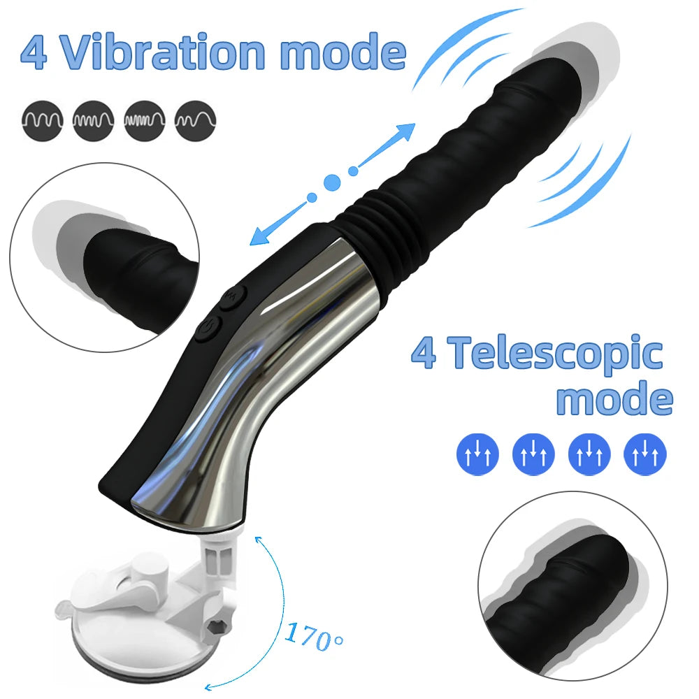 Sex Machine Telescopic Dildo Vibrator For Women Automatic Up Down Thrusting Retractable G spot Stimulator Female Masturbation