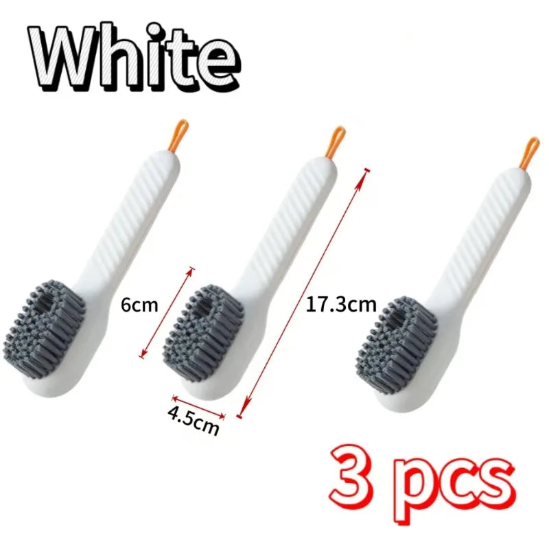 NEW Arrivals 3PCS Set Multi-Function Automatic Liquid Discharge Cleaning Brush–Shoe Brush & Clothes Cleaner, Perfect Household Cleaning Tool