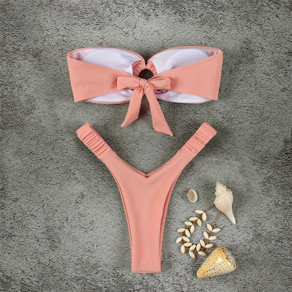 NEW 6 Colors Micro Bikini Push Up Women Swimsuits Sexy Female Swimwear Brazilian Bikini Set Thong Biquini Swim Suits Solid Beachwear Ladies Sexy Swimwear Set