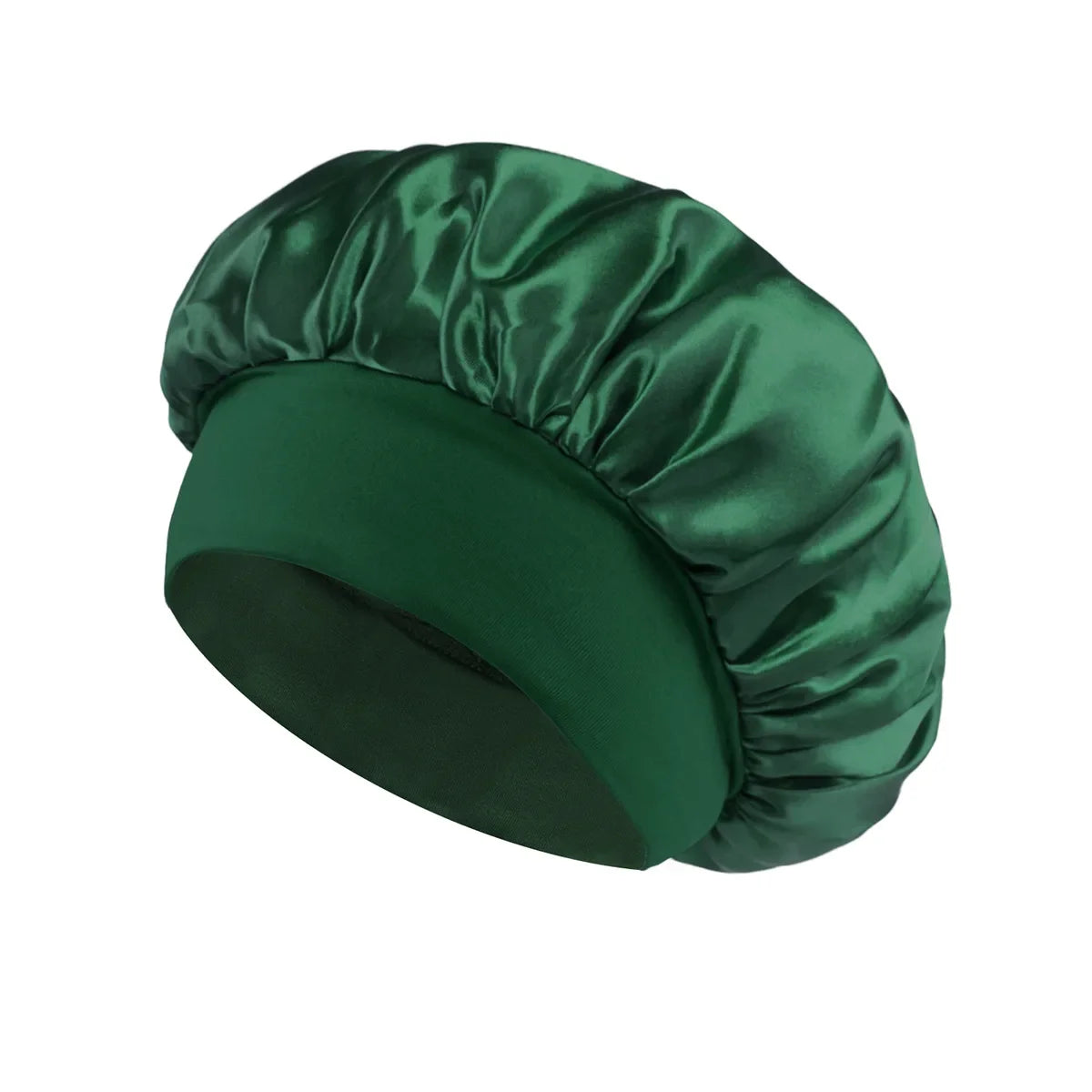 NEW Arrivals 13 Colors Soft Silk Satin Lined Bonnet Large Satin Hair Bonnet Household Sleep Shower Cap Hair Wrap Cover for Long Hair Ladies Beauty Salon Spa Tools Women Hair Care Accessories