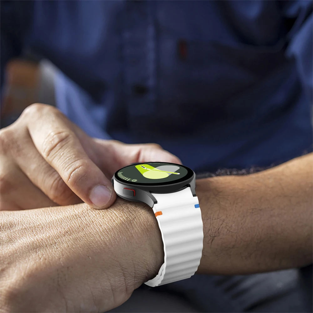 NEW for Samsung Galaxy Watch 7 Band FE/5 Pro/6/4 Classic 44mm 40mm Original Silicone Sport Belt Bracelet Galaxy Watch 7 Strap