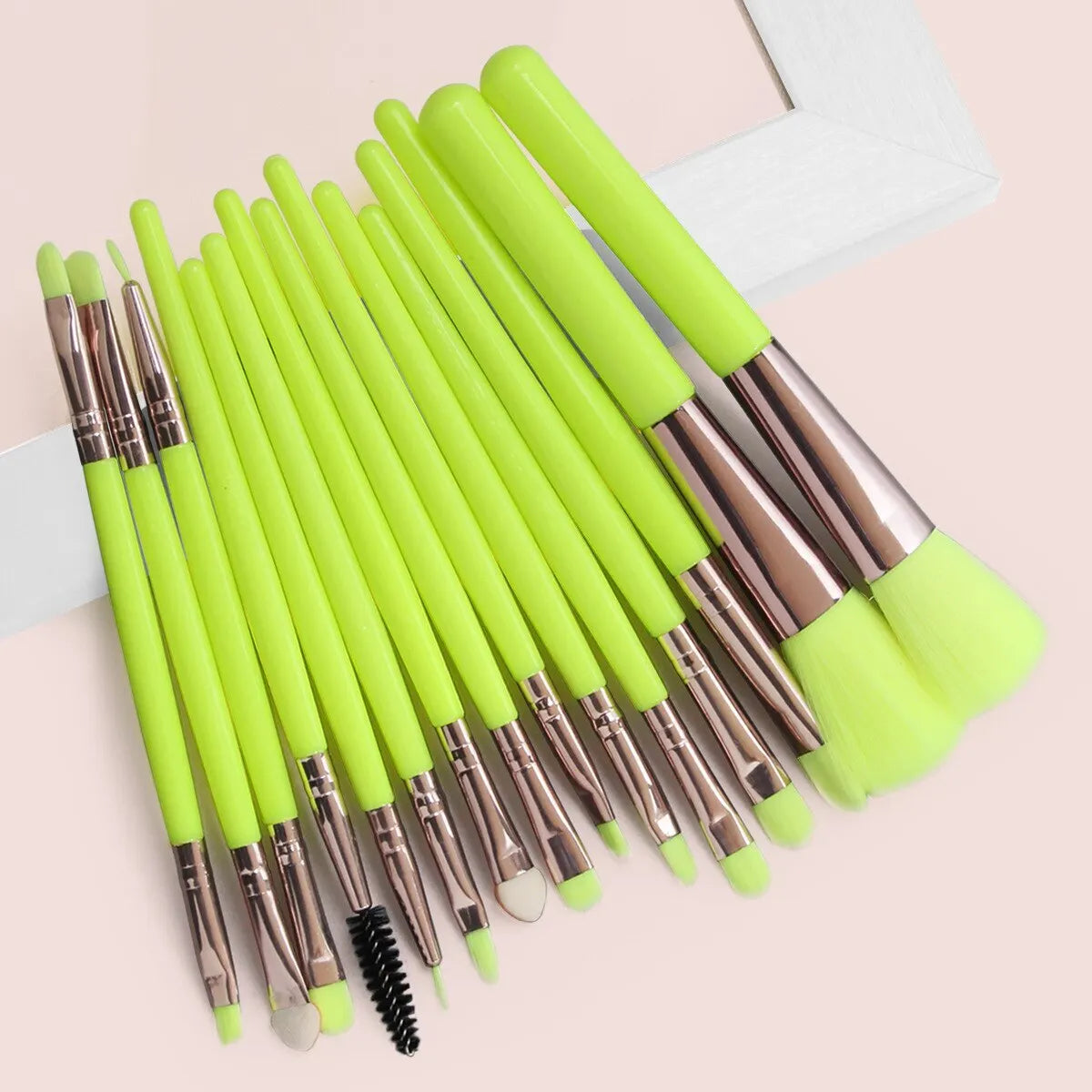 15 PCs Purple Makeup Brush Set