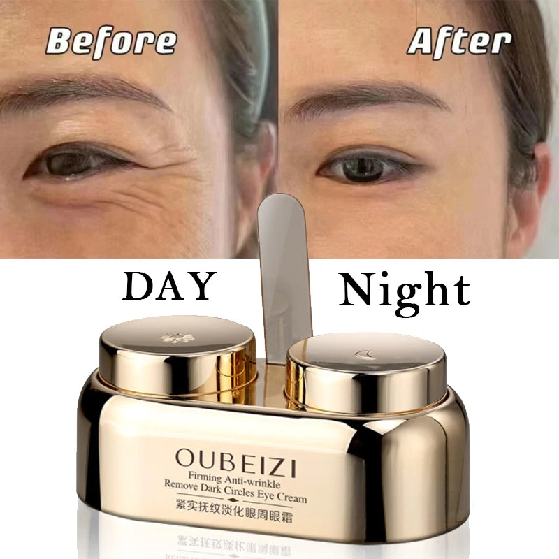 2pcs Day/Night Peptide Anti-Wrinkle Eye Cream Collagen Anti Dark Circle Anti-aging Anti-Puffiness Eye Bags Korea Cosmetics