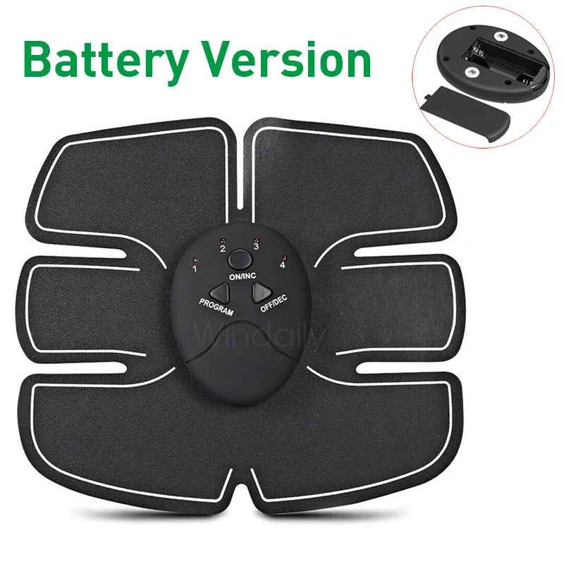 NEW Arrivals Women Men Wireless EMS Muscle Stimulator Toner ABS Abdominal Hip Trainer Weight Loss Fitness Shaping Electric Body Slimming Massager Sports Supplies