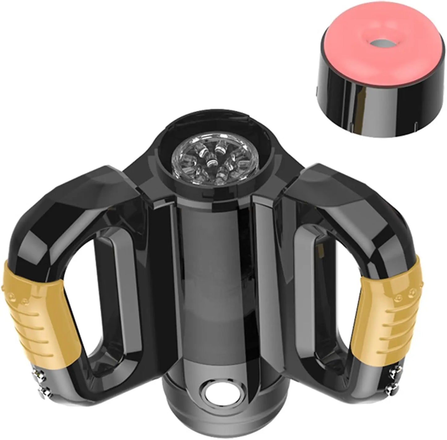 Adult Electric Telescopic Masturbation Device with Two Handles and mobile holder men Masturbator Penis Trainer Sex Toys