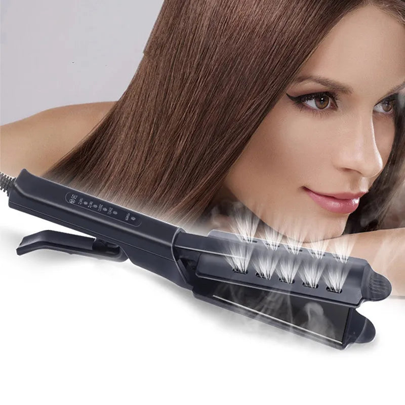 Hair Straightener Four-gear Temperature Adjustment Ceramic Tourmaline Ionic Flat Iron Widen Panel Professional Styling Tool