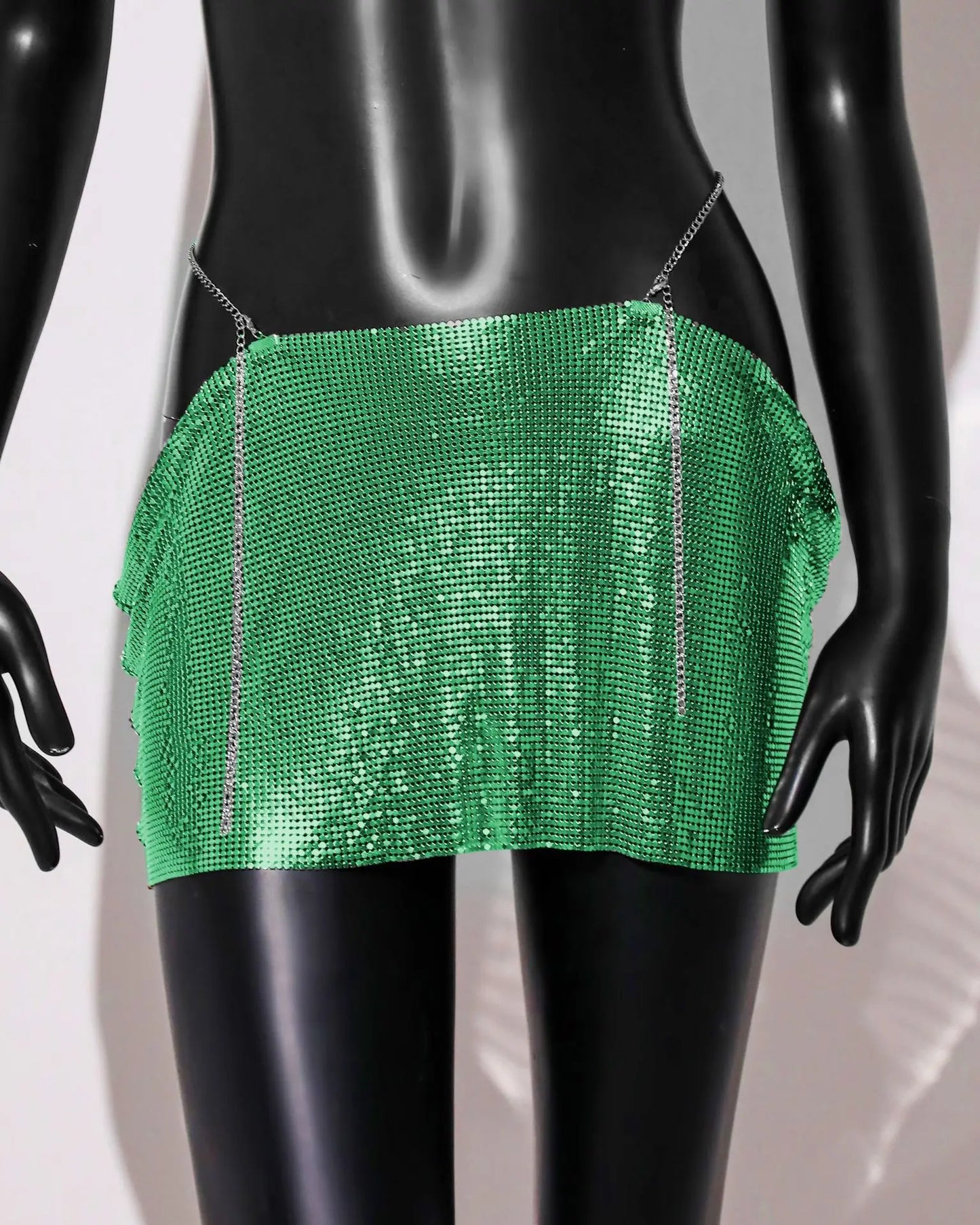 NEW Arrivals 9 Colors Metal Sequins Beach Mini Skirt for Women Summer Nightclub Party Skirt Rave Festival Outfit Streetwear Nightclub Party Skirts
