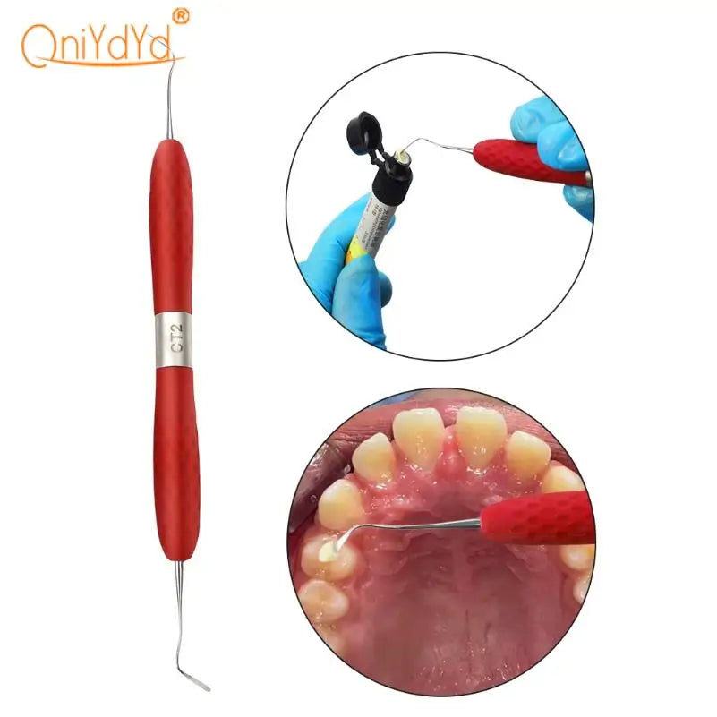 Dental Resin Filled Restorative Instrument Filler Aesthetic Restoration Knife Silicone Handle Dentistry Tools