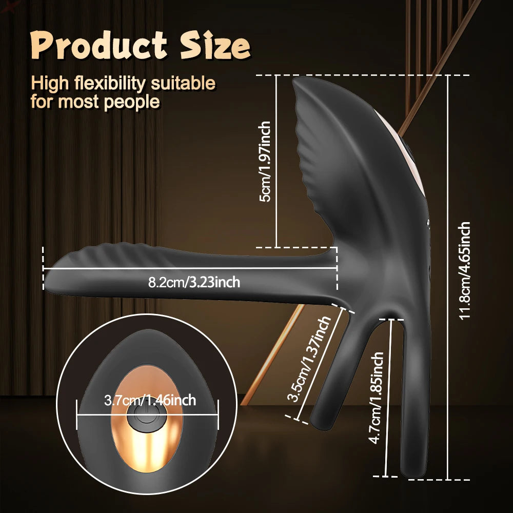 NEW Wireless Bluetooth Vibrating Penis Ring Men Delay Ejaculation Cock Ring Vibrator Clitoris G Spot Stimulation Sex Toys for Couple Adults 18+