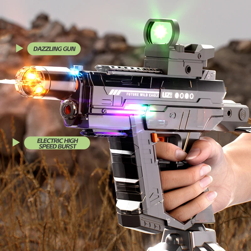 NEW Arrivals UZI Electric Water Gun Toys Beach Water Pool Games Bursts Adult-Children's High-Pressure Strong Charging Energy Water Automatic Water Spray Toy Guns Summer Sports Games Fun Toys Supplies