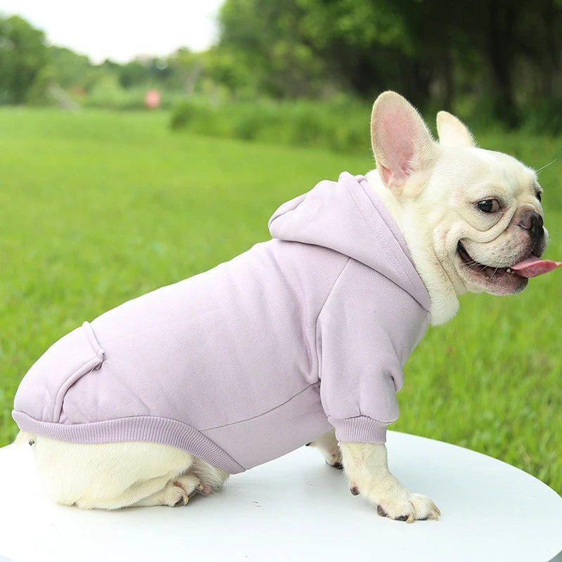 Fleece Pet Clothes Dog Warm Vest Winter Cute Hoodie Sweater for Small Medium Pet Puppy Shirt Clothing