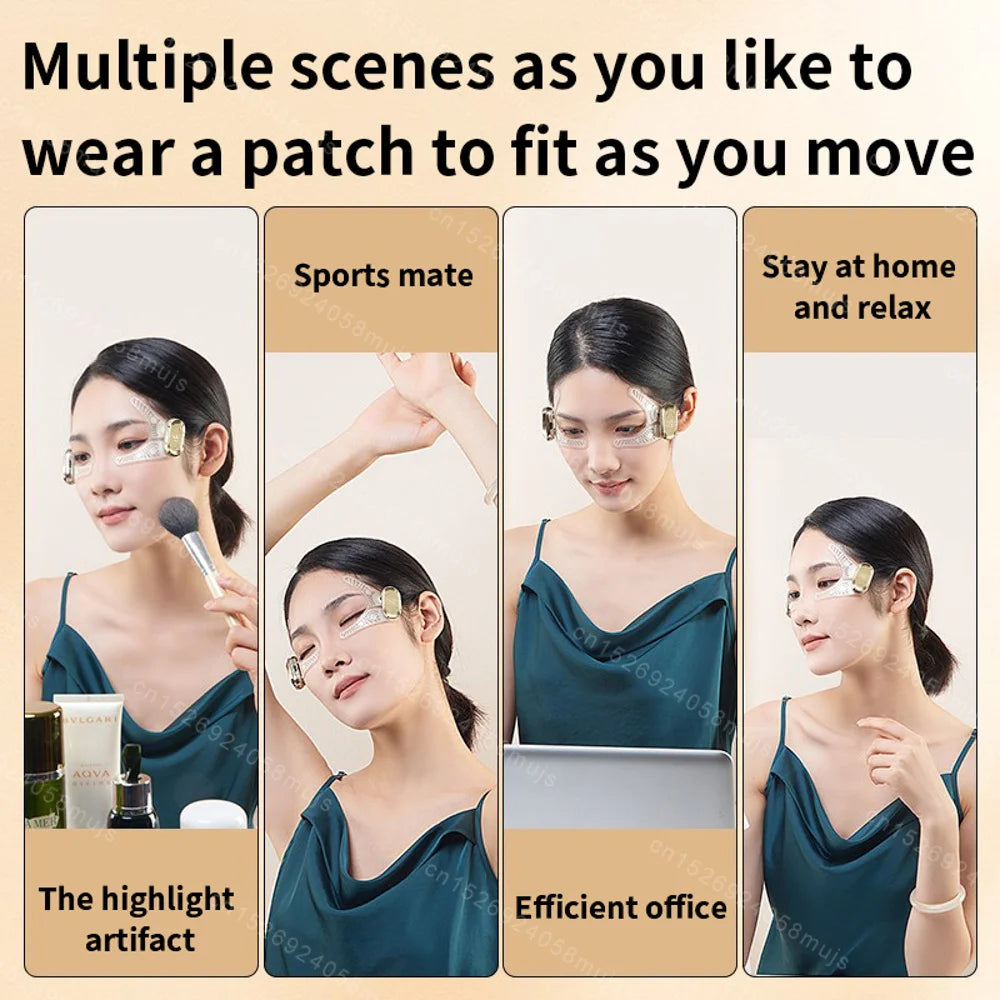 NEW EMS Facial Eye Massager Electric with Remote Control Muscle Stimulator Facial Massagers Beauty Eyes Face Lifting Fatigue Relief Women Skin Care Supplies